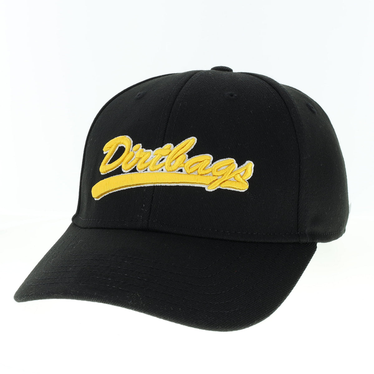 Dirtbags Gold Script Cap Black Legacy Long Beach State Official Store dirtbags-gold-script-cap-black-legacy-long-beach-state-official-store