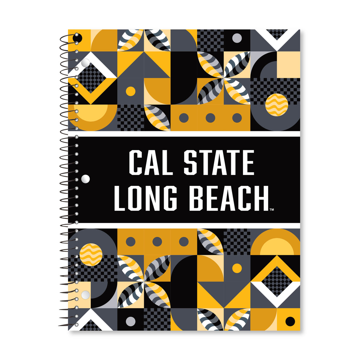 1 Subject Spiral CSULB Notebook Geo Pattern Multi, Roaring Springs
