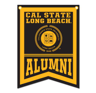 Alumni Dovetail Banner - Black/Gold, Collegiate Pacific