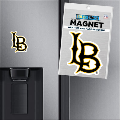 LB Interlock Mini Magnet - Black/Gold, CDI