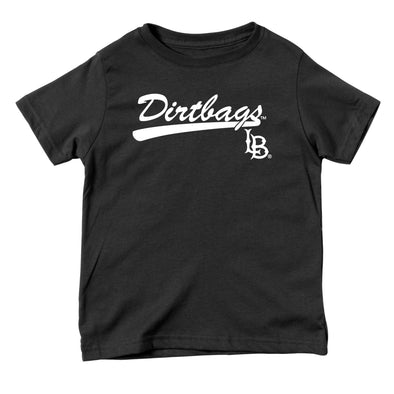 Toddler Dirtbags LB Script T-Shirt - Black, MV Sport