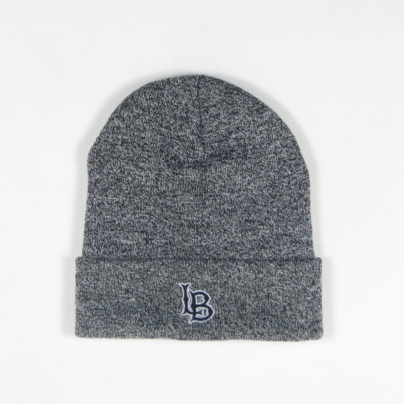 LB Marl Yarn Knit Beanie - Black, Legacy