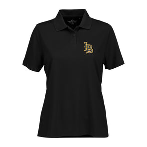 Womens LB Omega Polo - Black, Vantage