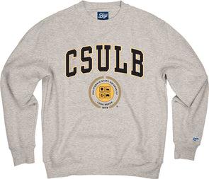 CSULB Middle Seal Crew - Oxford, Blue 84