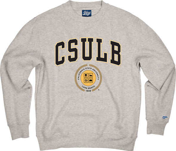 CSULB Middle Seal Crew - Oxford, Blue 84
