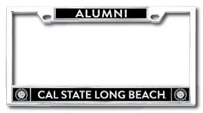 Alumni CSULB Chrome License Plate Frame - Chrome, Strand