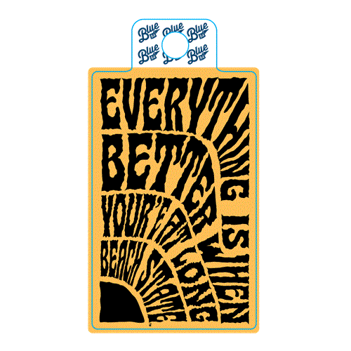 LB State Everything is Better Sticker- Gold, Blue 84