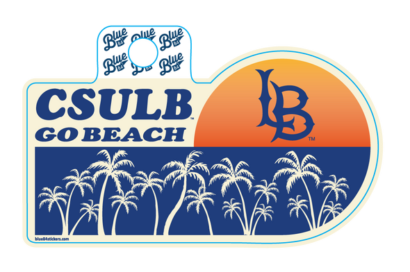 CSULB Sun Sticker, BLUE 84