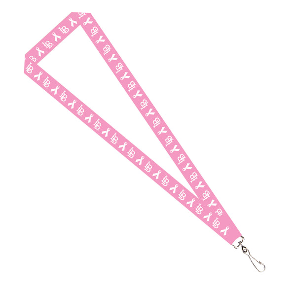 LB Breast Cancer Awareness Lanyard - Pink, Neil