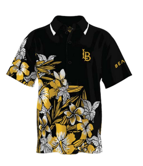 LB Diagonal Aloha Black/Gold Shirt