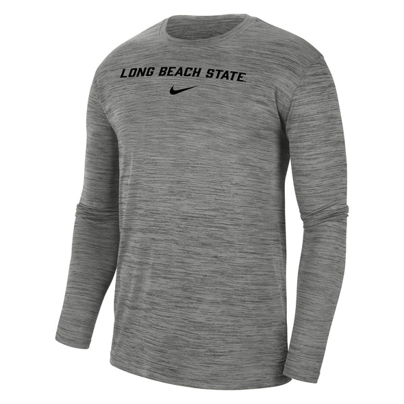 Velocity Team Issue Long Sleeve T-Shirt - Dark Grey, Nike