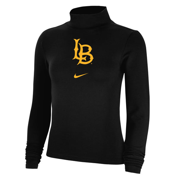 Essential Long Sleeve Mock Top - Black, NIKE