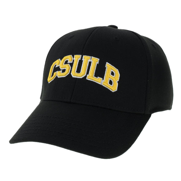 CSULB Gold/White Cap - Black, Legacy