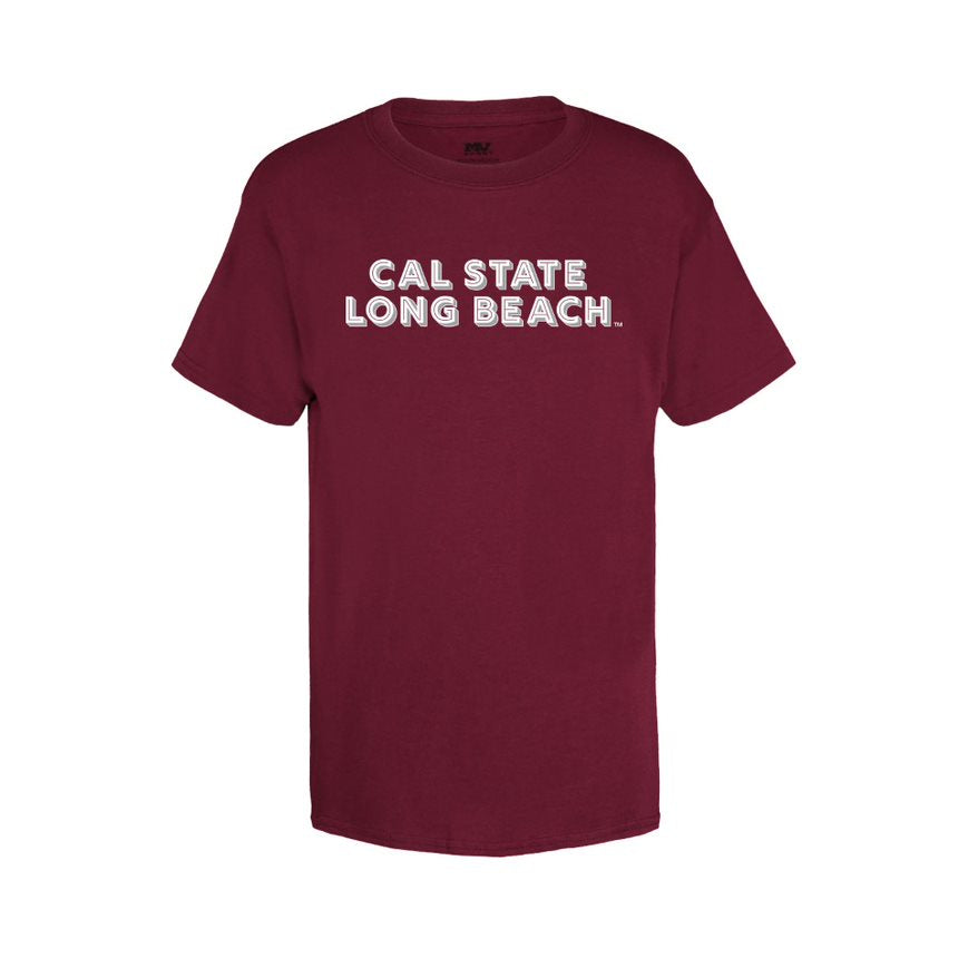 Youth CSULB 49ER T-Shirt Maroon MV Sport – Long Beach State Official Store
