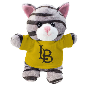LB Cat with Gold T-Shirt - Mascot Factory