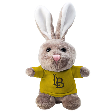 LB Rabbit with Gold T-Shirt - Mascot Factory