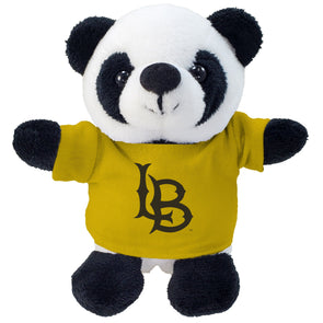 LB Panda with Gold T-Shirt - Mascot Factory