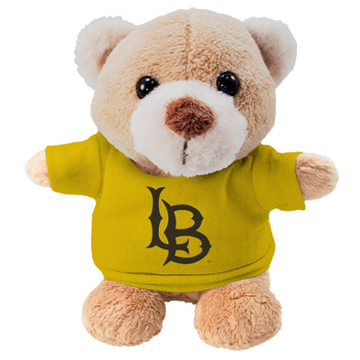 LB Bear with Gold T-shirt - Mascot Factory