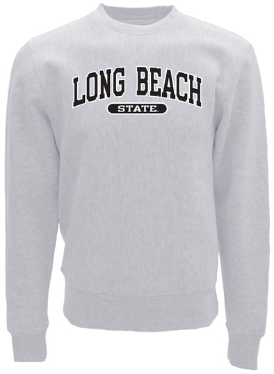Long Beach Black/White Twill Crew - Ash, Blue 84