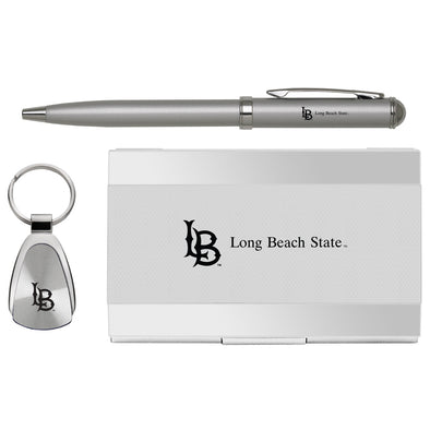 LBSU Pen and Keytag Gift Set - Silver,