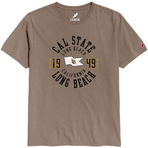 CSULB EST 1949 Tumble T-Shirt - Driftwood, League