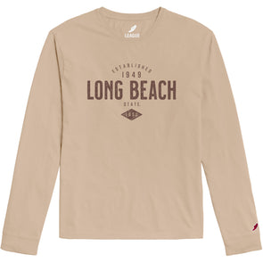 LBSU 1949 Tumble Long Sleeve T-Shirt - Beige, League