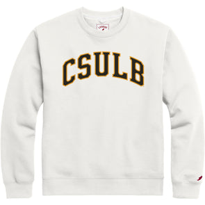 CSULB Jersey Letters Crew - White, League