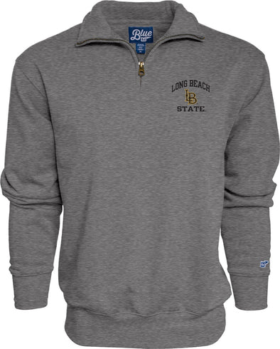 LBSU 1/4 Zip - Graphite, Blue 84