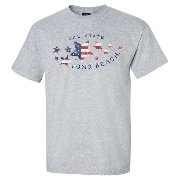 Labor Day Stars T-Shirt - Gray, Mv Sport