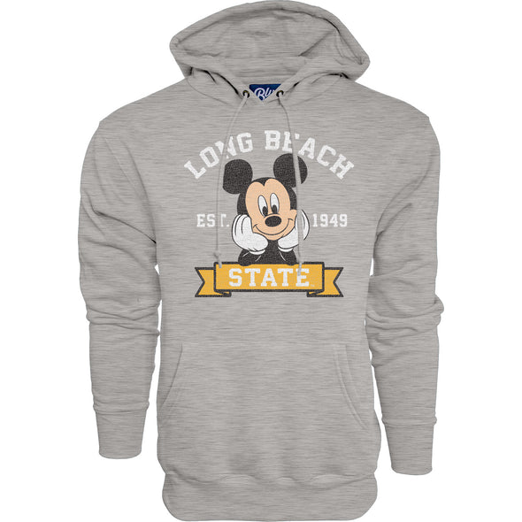 LBSU Mickey 1949 Hood - Heather Grey, Blue 84