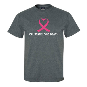 CAL State Long Beach Cancer Awareness T-Shirt - Charcoal, MV Sport