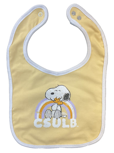 Infant CSULB Snoopy Bib - Gold, Third Street