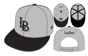 LB Snapback Cap - Gray/Black, New Era