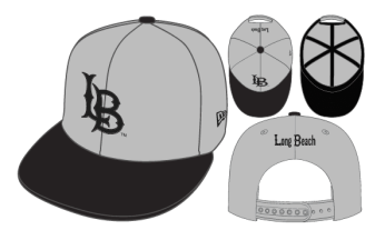 LB Snapback Cap - Gray/Black, New Era