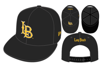 LB Snapback Cap - Black/Gold, New Era