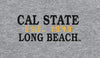 CSULB Left Chest Full Zip - Gray, League