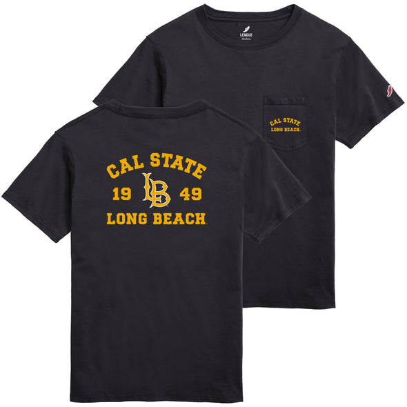 CSULB Pocket Tee - Black, League