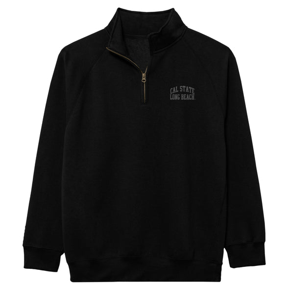 CSULB Benchmark 1/4 Zip - Black, League