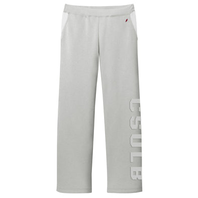 Womens CSULB Reverse Fleece Pant - Gray, League