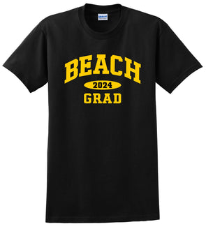 Grad 2024 CSULB Beach Grad T-Shirt - Black, TLC