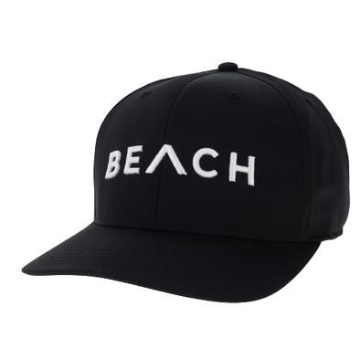 Beach Flex Stretch Embossed Sized Cap - Black, Legacy