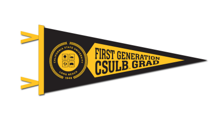 First Gen CSULB Seal Pennant - Black, Collegiate Pacific – Long Beach ...
