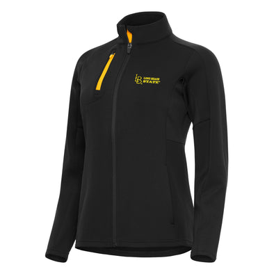 Womens LBSU Jacket - Black/Gold, Antigua