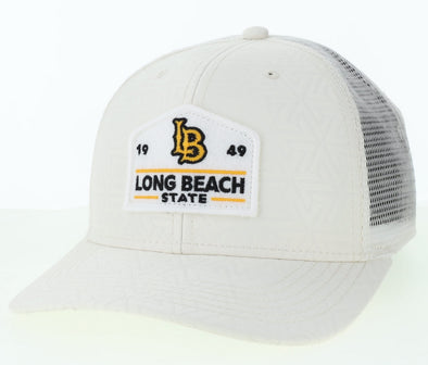 LBSU Mid Pro Snapback - White, Legacy