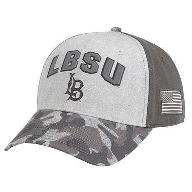 CSULB Snapback Cap - Camo, Colosseum