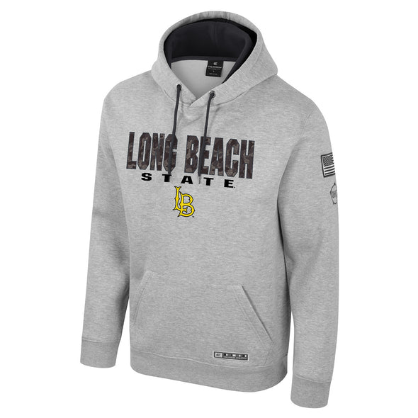 CSULB Pullover Hood - Camo, Colosseum