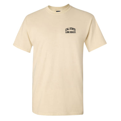 CSULB Left Chest T-Shirt - Oatmeal, MV Sport