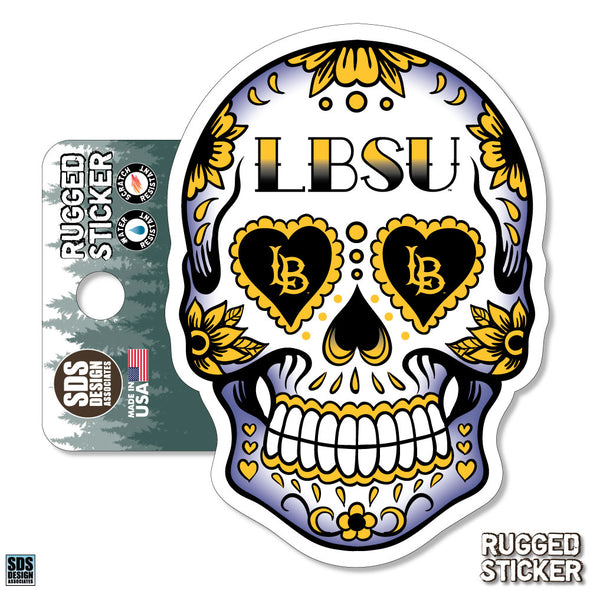 LBSU Sugar Skull Sticker 2" - SDS Design