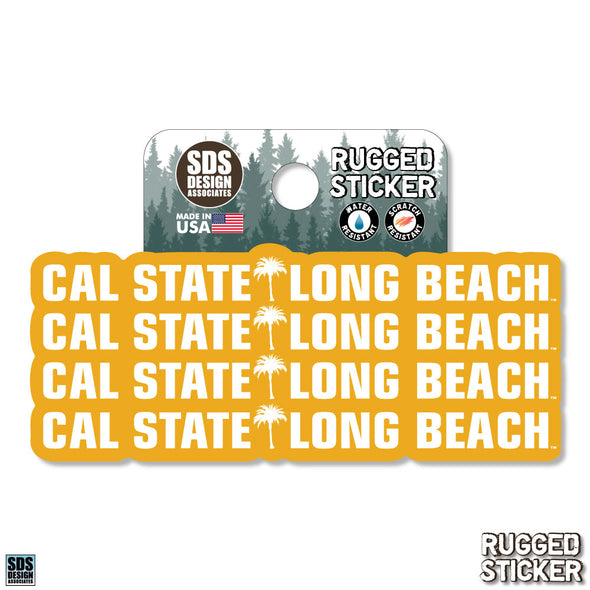 CSULB Palm Tree Sticker 2" - SDS Design