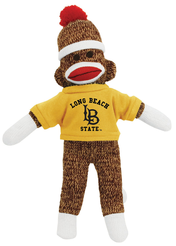 CSULB 4" Sock Monkey Keychain - Brown, Pennington